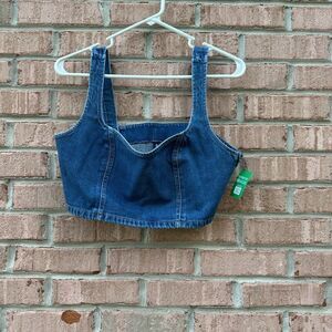 GAP Blue Denim Bra/Crop Top